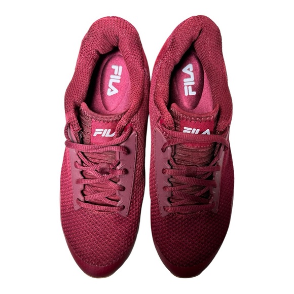 Fila Women Running Athletic Sneakers Maroon Burgundy Size 11 - Picture 4 of 7
